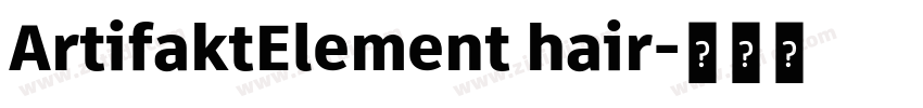 ArtifaktElement hair字体转换 ArtifaktElement hair字体转换